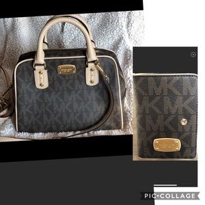 Michael Kors authentic purse & wallet.
